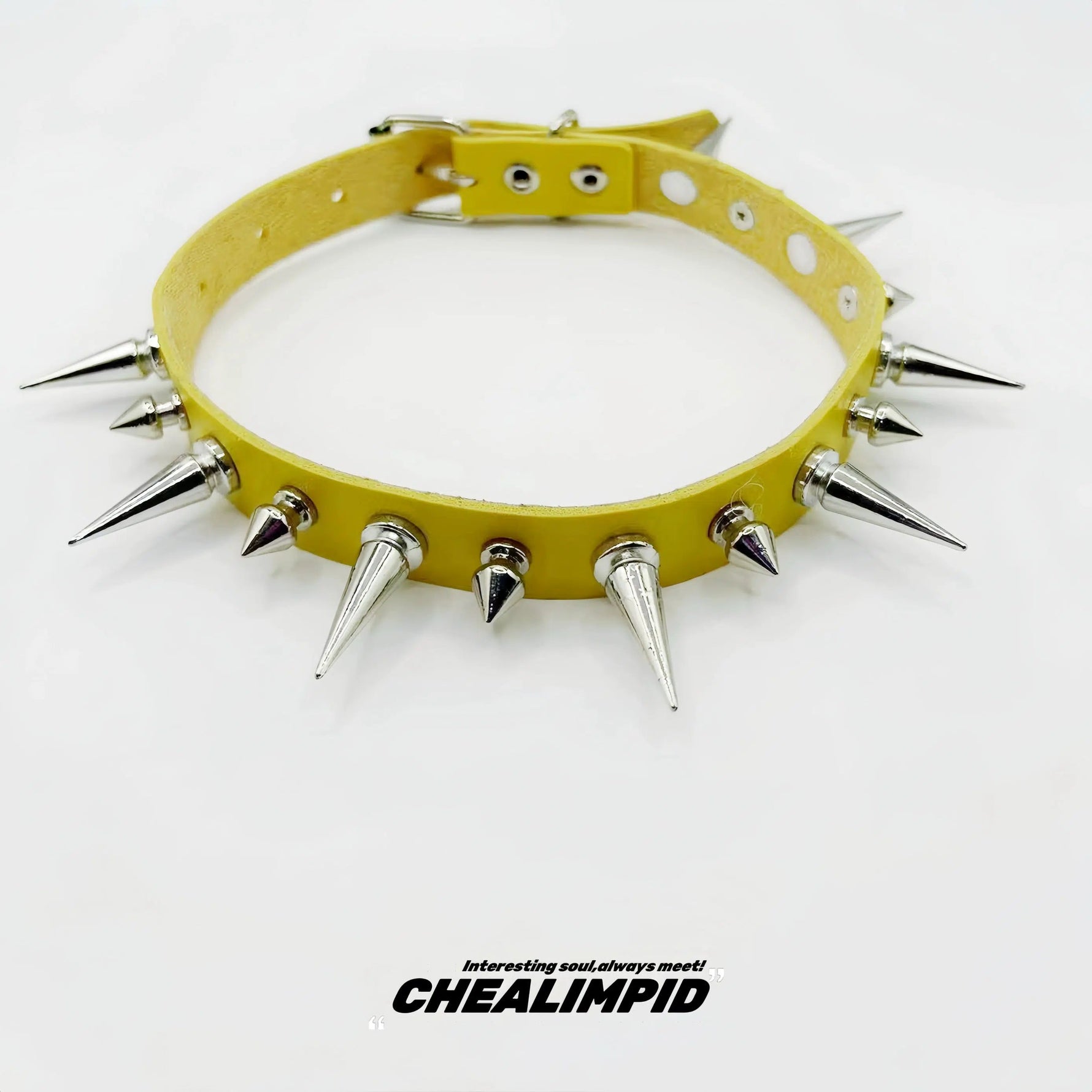 Punk Style Spiked Choker Necklace