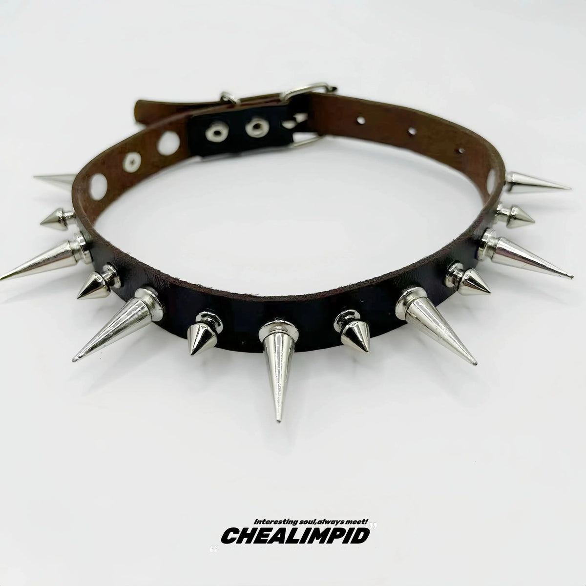 Punk Style Spiked Choker Necklace