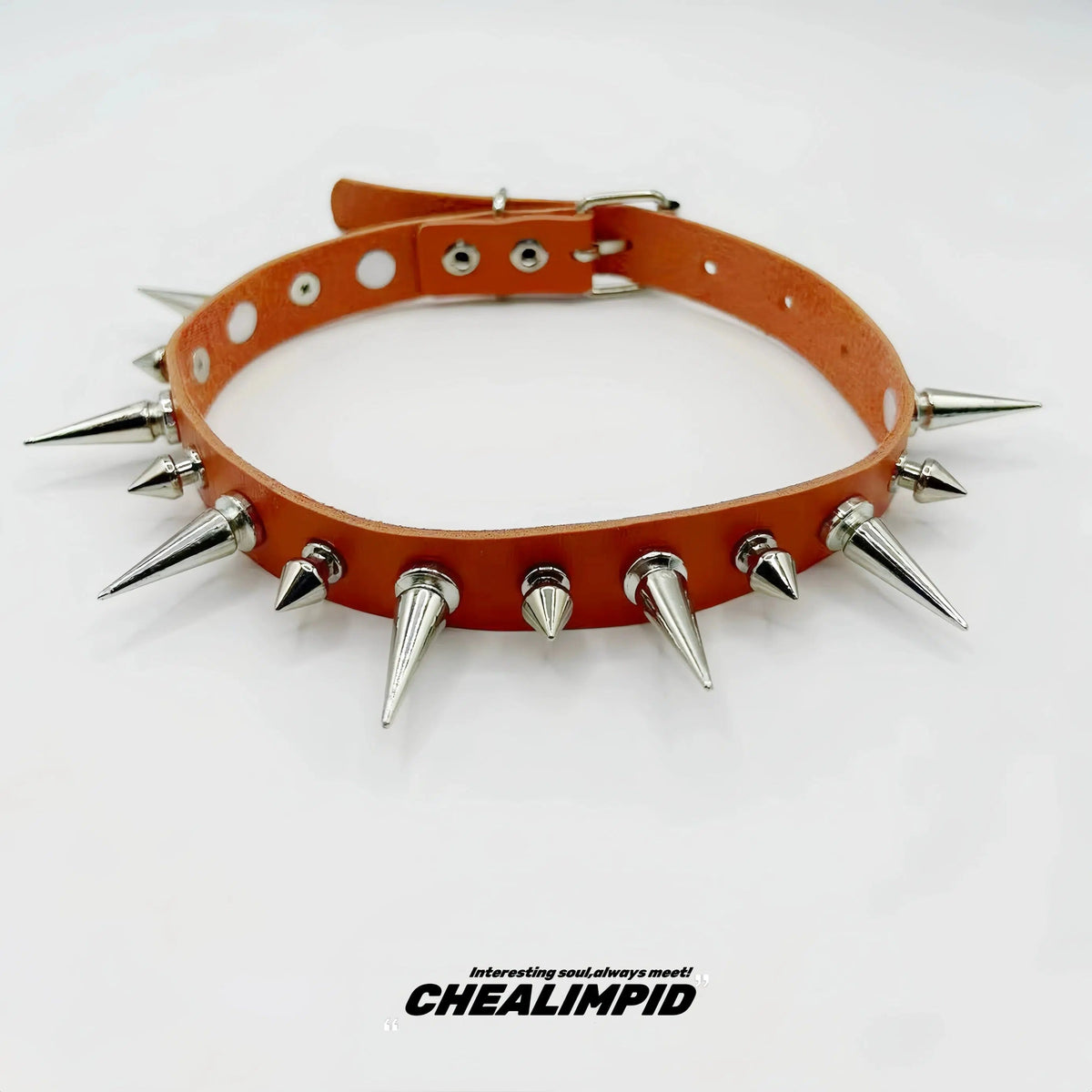 Punk Style Spiked Choker Necklace