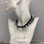 Punk Style Spiked Choker Necklace