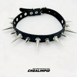 Punk Style Spiked Choker Necklace