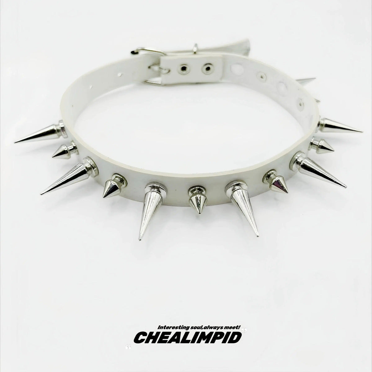 Punk Style Spiked Choker Necklace