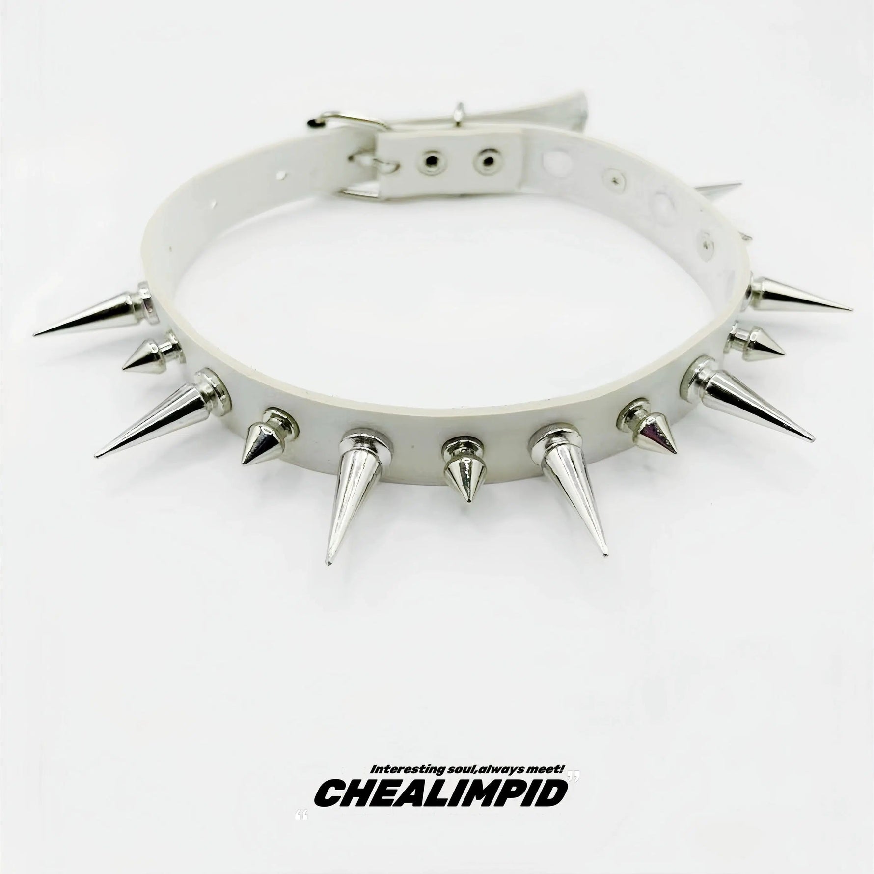 Punk Style Spiked Choker Necklace