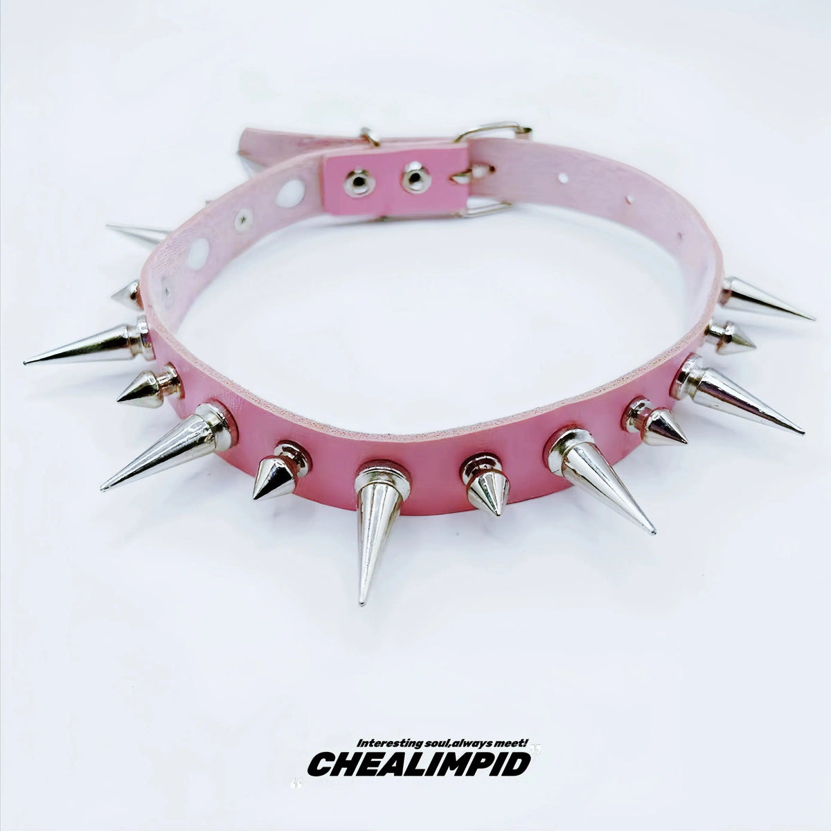 Punk Style Spiked Choker Necklace