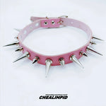 Punk Style Spiked Choker Necklace