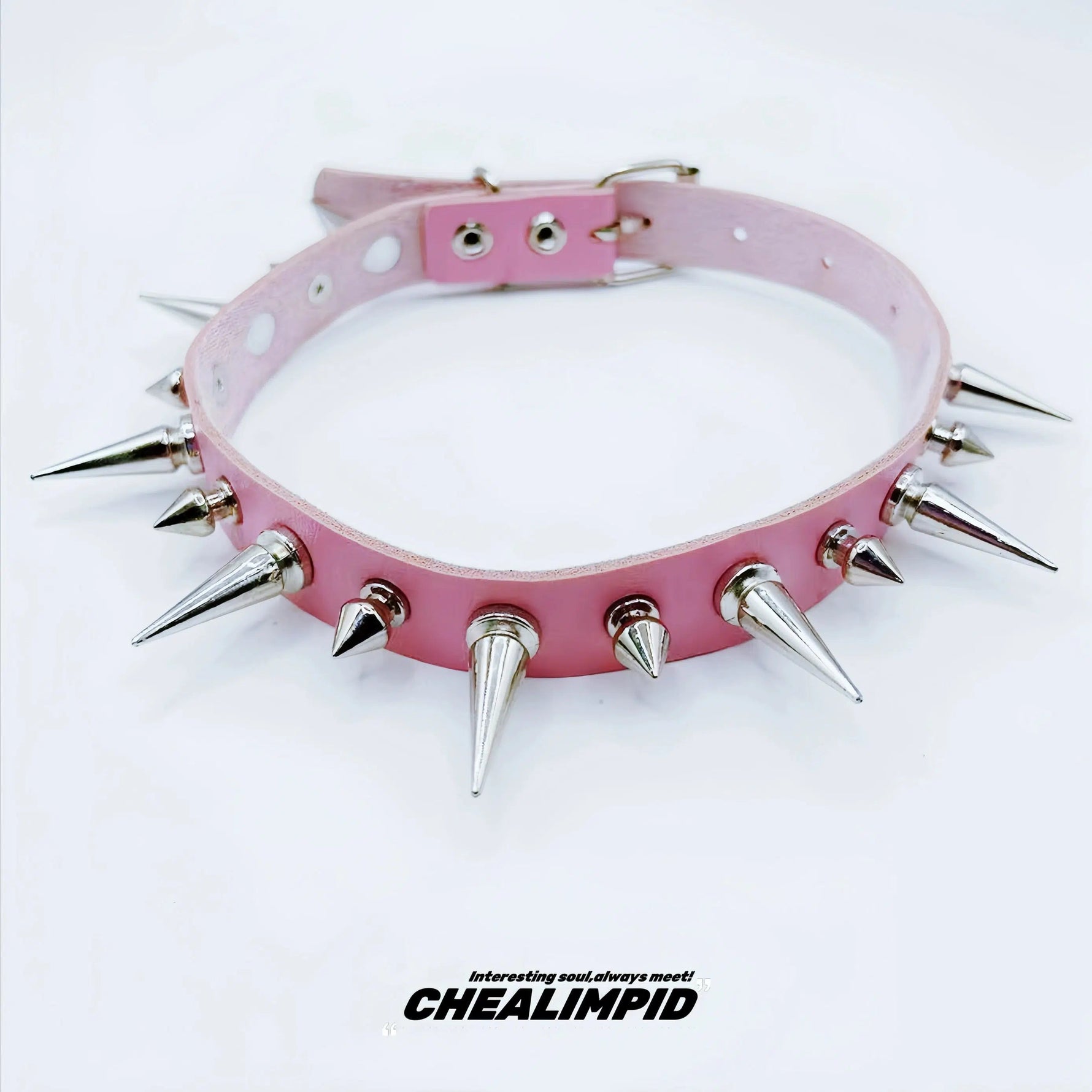 Punk Style Spiked Choker Necklace