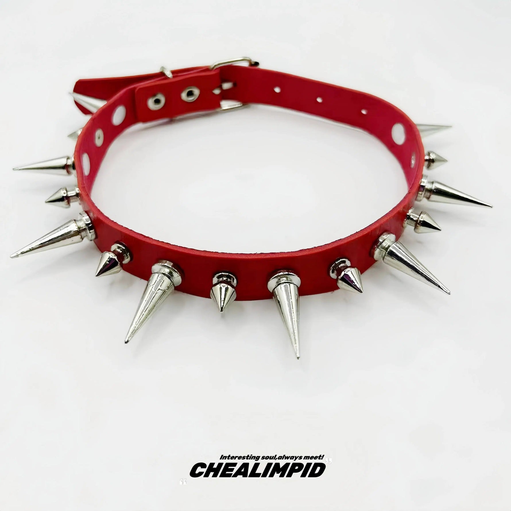 Punk Style Spiked Choker Necklace