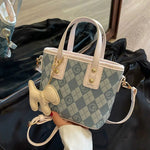 Puppy Charm Quilted Small Tote Bag