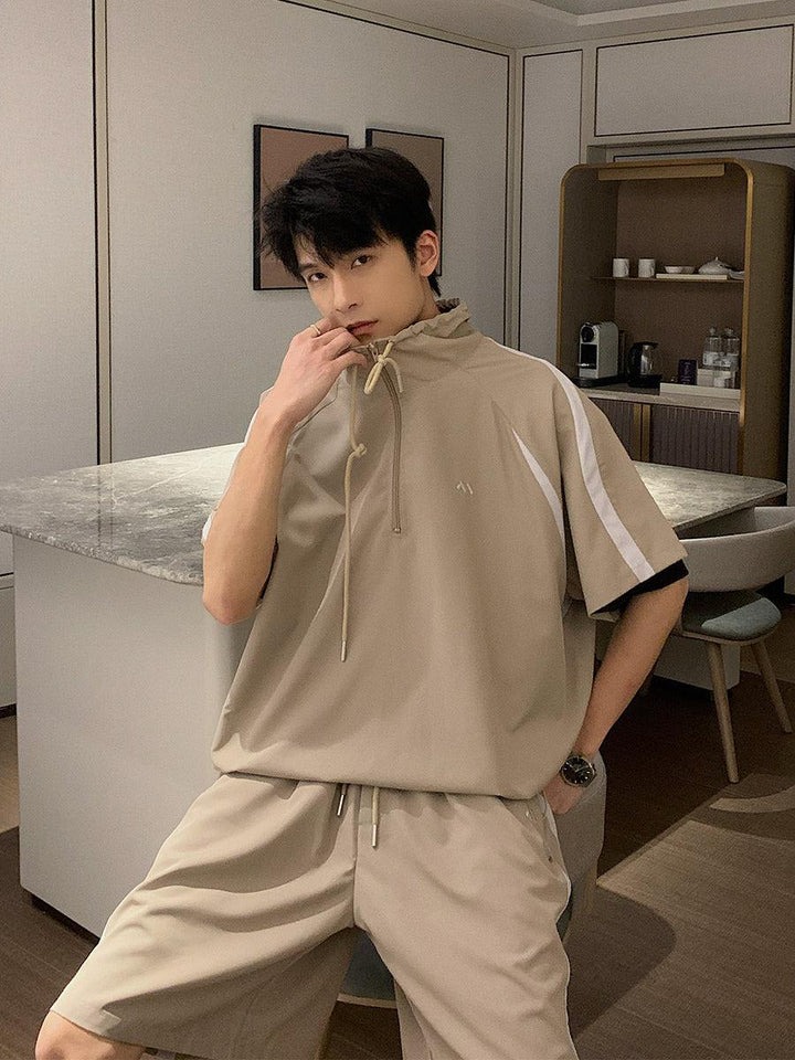 Quick Dry Colorblock Sweatshirt & Shorts