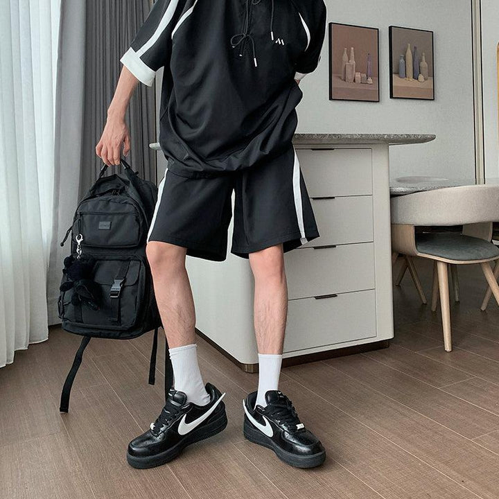 Quick Dry Colorblock Sweatshirt & Shorts