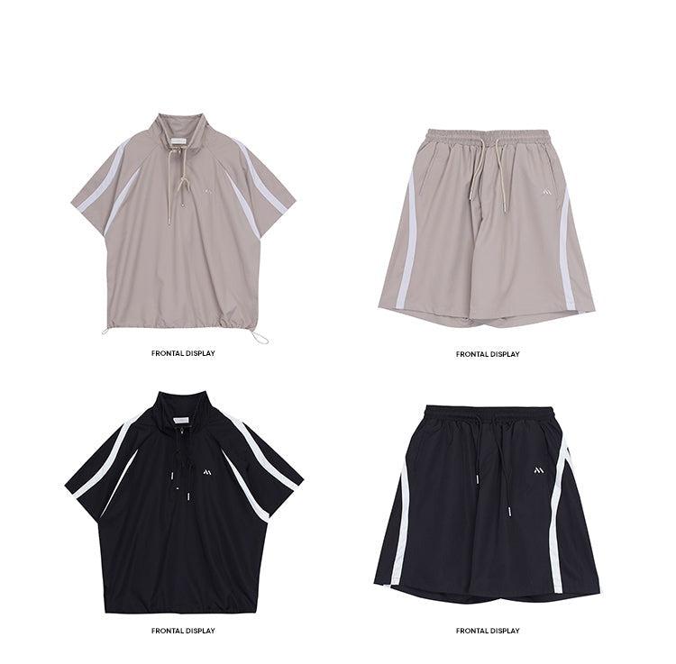 Quick Dry Colorblock Sweatshirt & Shorts