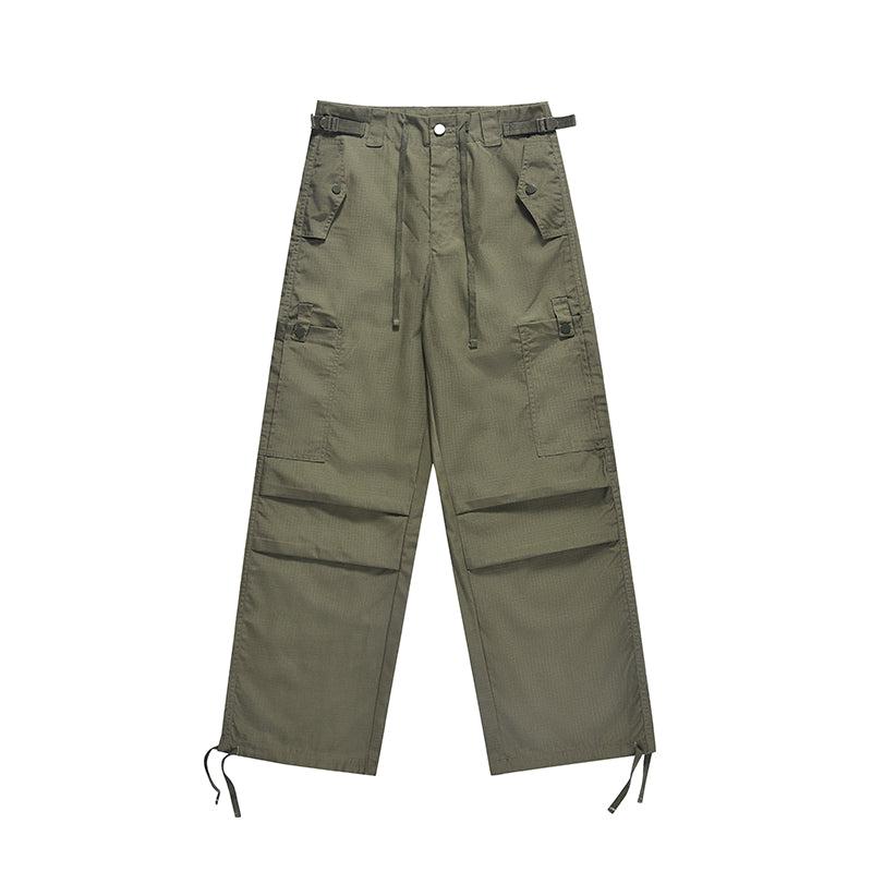 Quick Dry Nylon Drawstring Cargo Pants The Korean Fashion