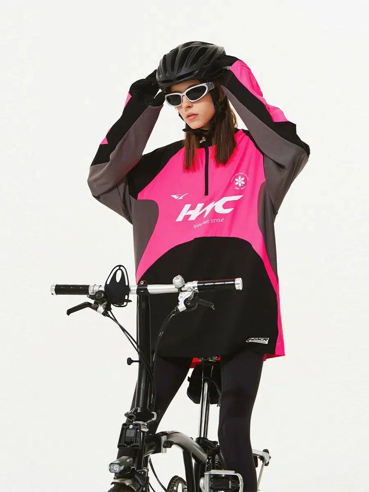 Quick-drying Half-zip Cycling Pullover