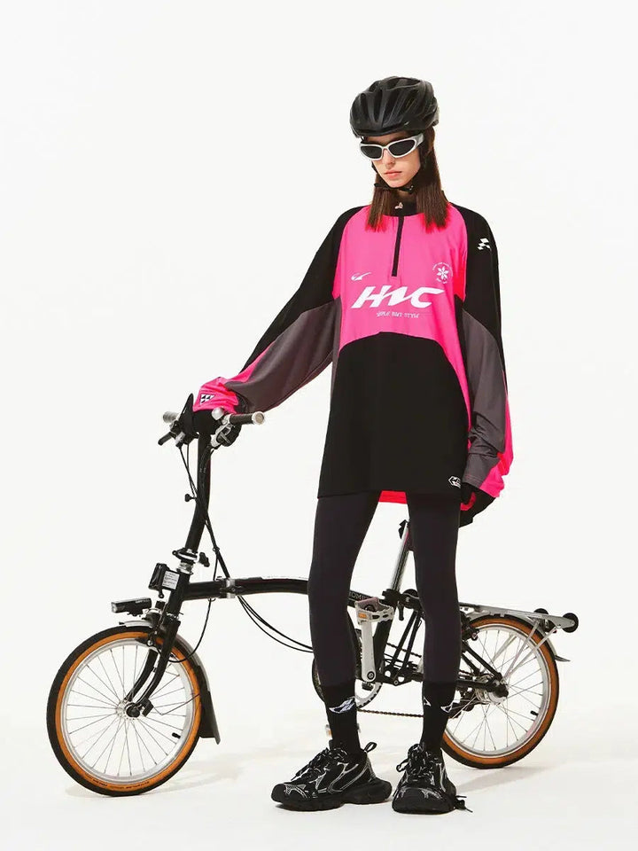 Quick-drying Half-zip Cycling Pullover