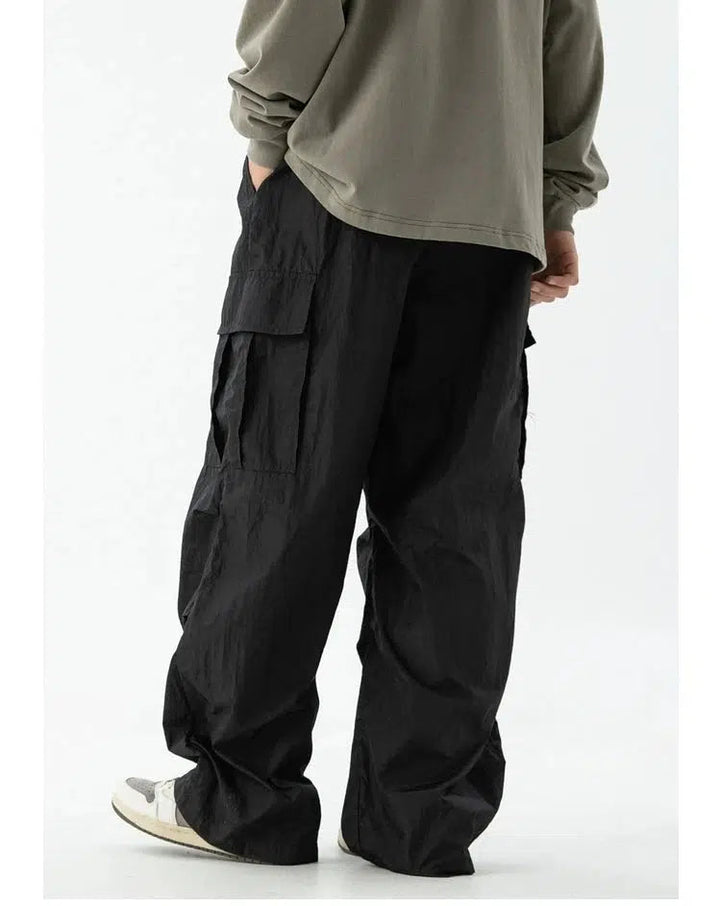 Quick-drying Wide-leg Cargo Pants