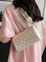 Quilted Barrel Crossbody Bag