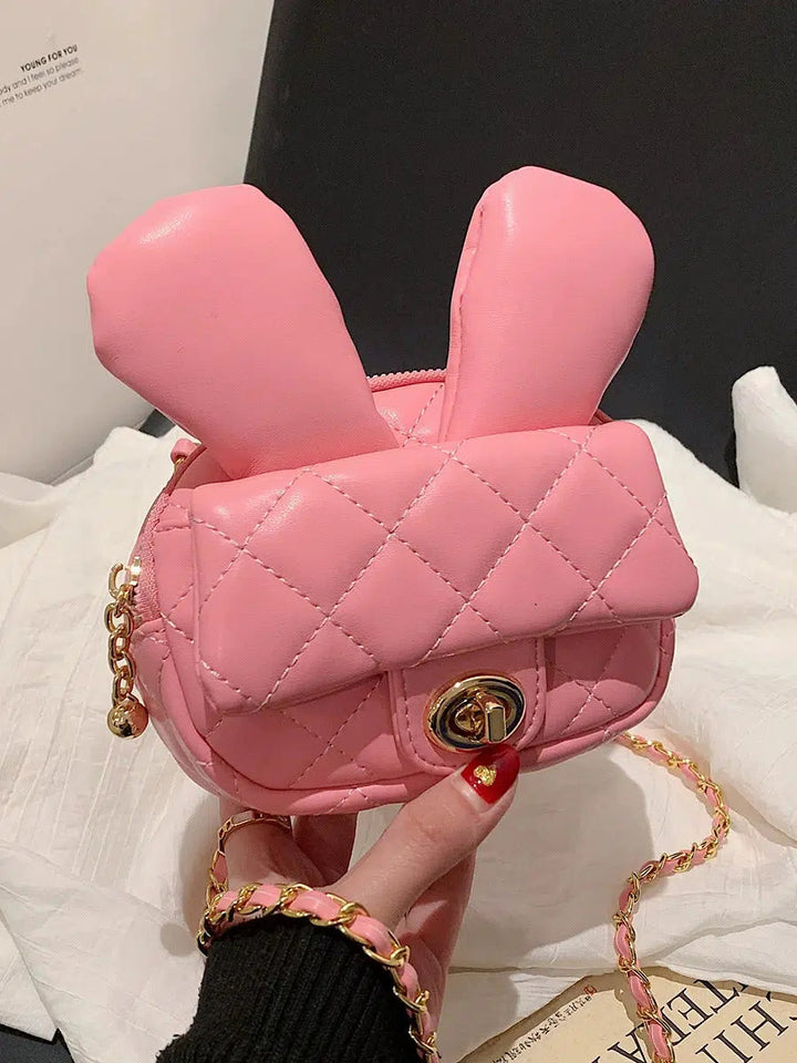 Quilted Bunny Ears Crossbody Bag