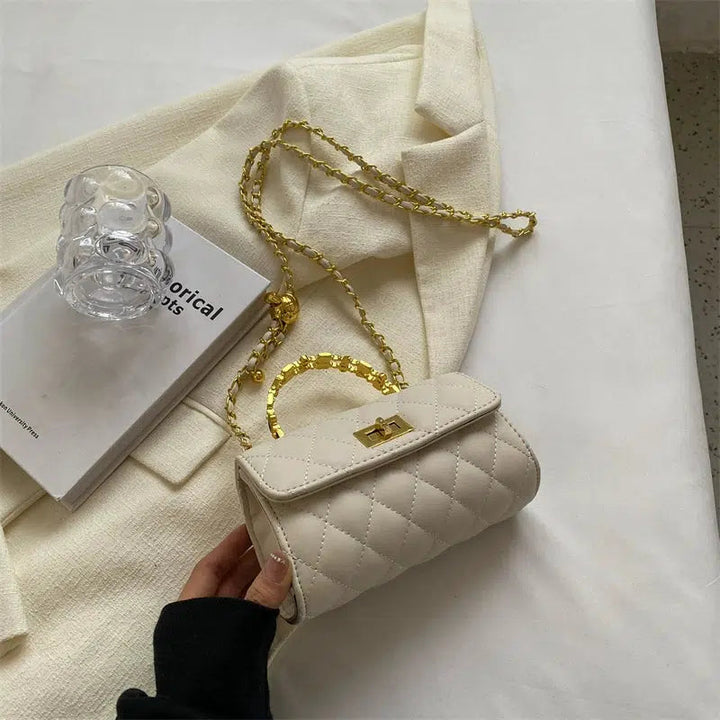 Quilted Chain Handle Bag