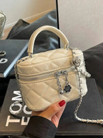 Quilted Chain Handle Mini Bag
