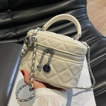 Quilted Chain Handle Mini Bag