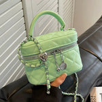 Quilted Chain Handle Mini Bag
