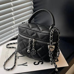 Quilted Chain Handle Mini Bag