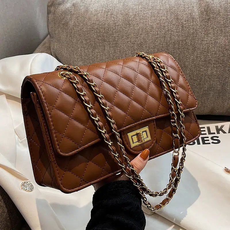 Quilted Chain Shoulder Bag