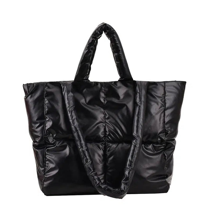 Quilted Puffer Tote Bag