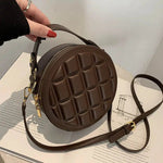 Quilted Round Crossbody Bag