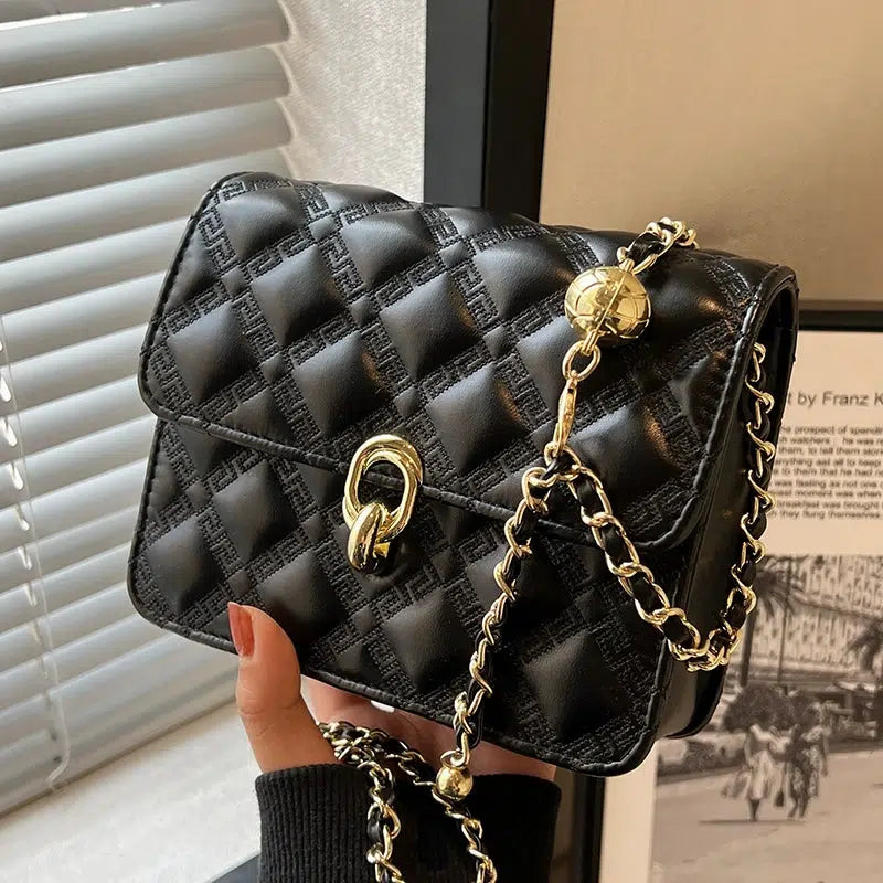 Quilted Small Square Chain Bag