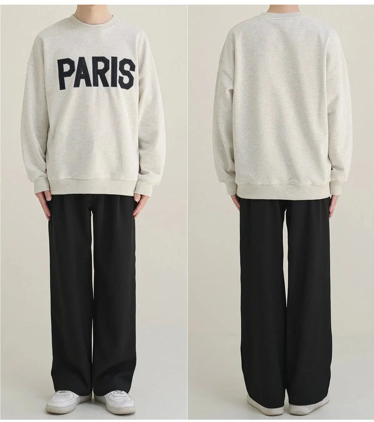 RARIS Embroidered Crew Neck Sweatshirt