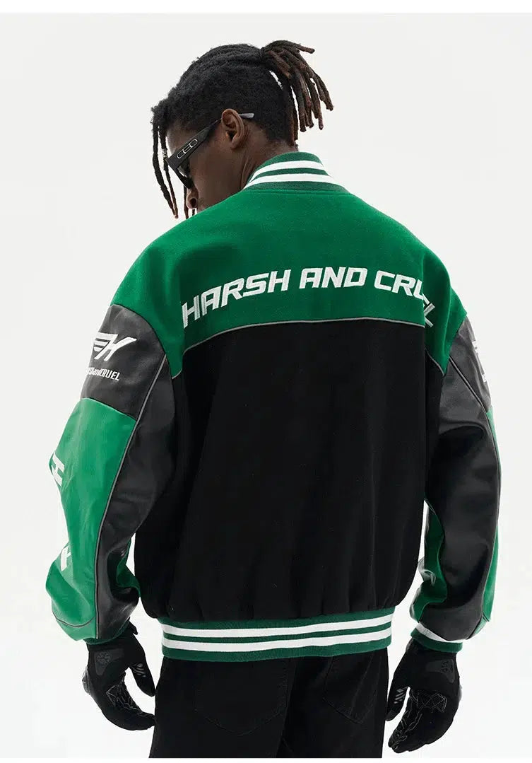 Racing Motorcycle PU Leather Jacket