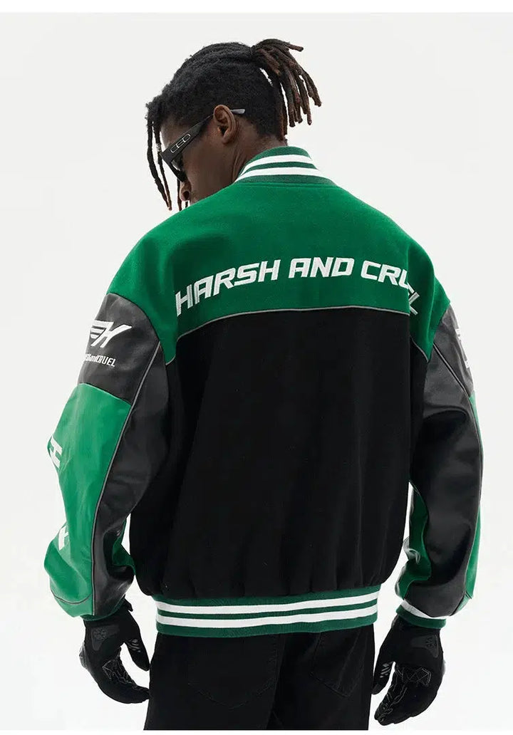 Racing Motorcycle PU Leather Jacket