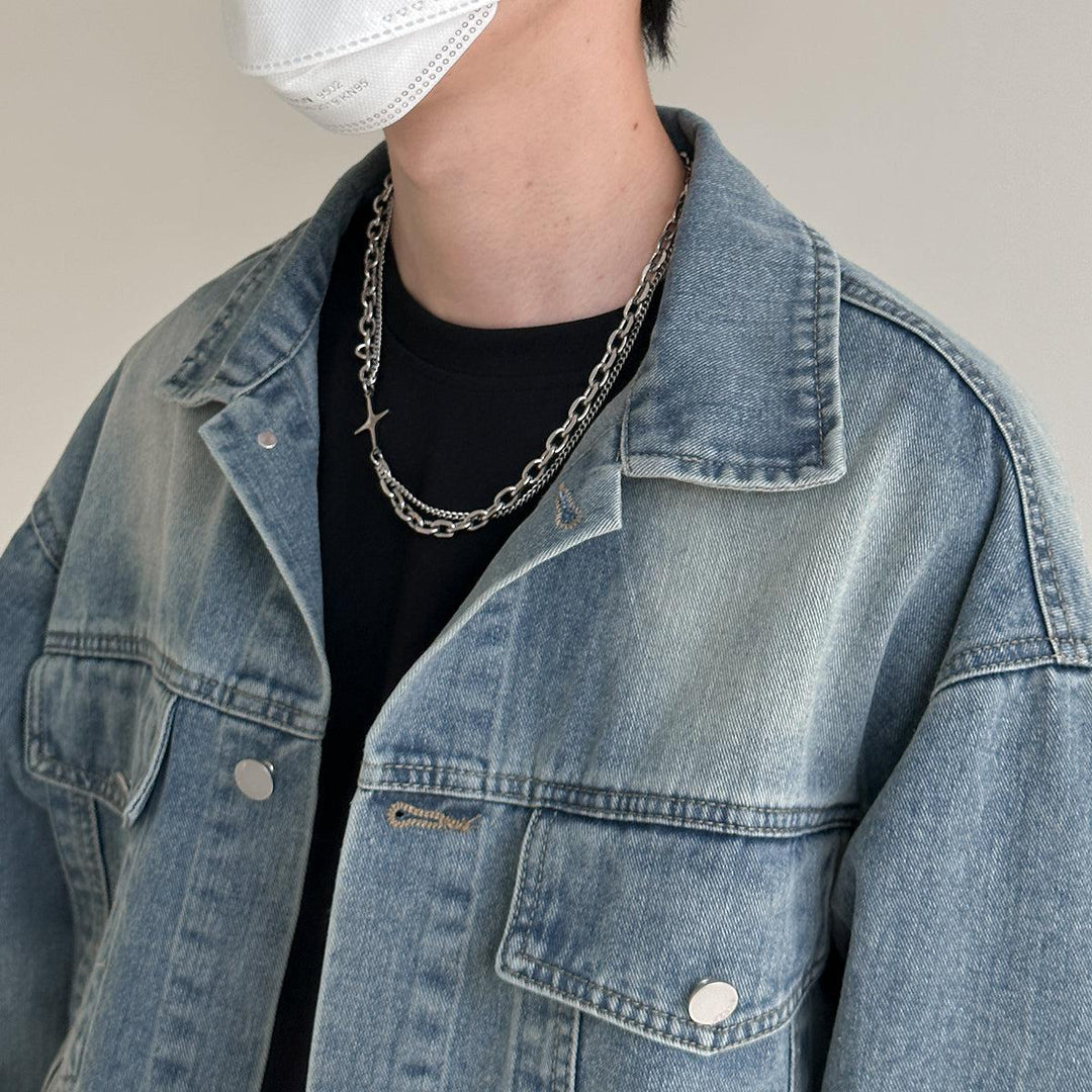 Raw Edge Denim Jacket
