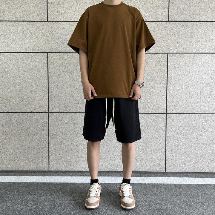 Raw Edge Slit Casual Shorts