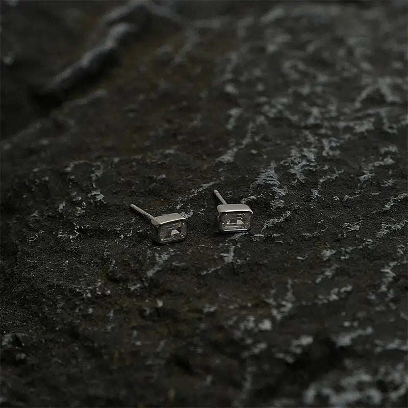 Rectangular Stud Earrings
