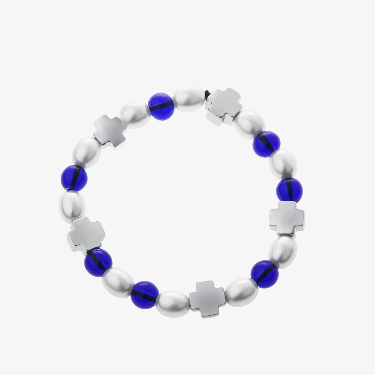 Red and Blue Color Beaded Bracelet