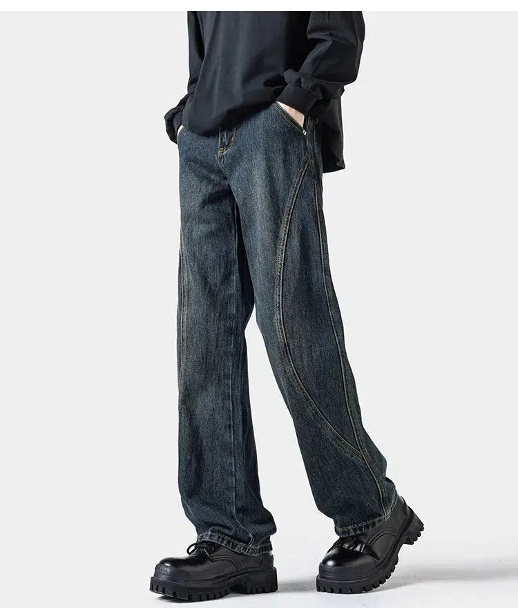 Regular Fit Straight Leg Jeans