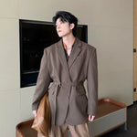 Relaxed Fit Belted Blazer