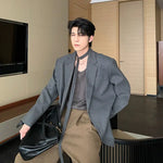 Relaxed Fit Belted Blazer