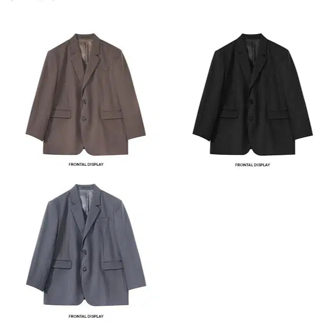 Relaxed Fit Belted Blazer