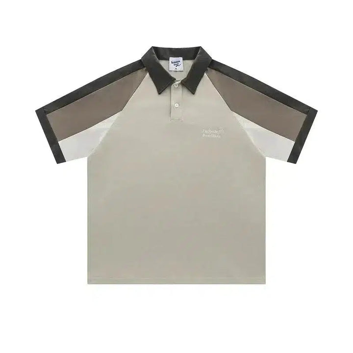 Relaxed Fit Contrast Polo Shirt