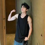 Relaxed Fit Crew Neck Tank Top