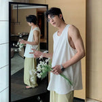 Relaxed Fit Crew Neck Tank Top