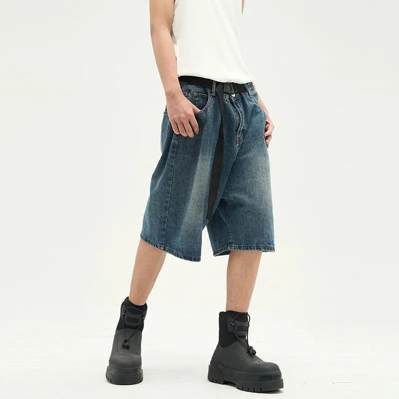 Relaxed Fit Denim Shorts