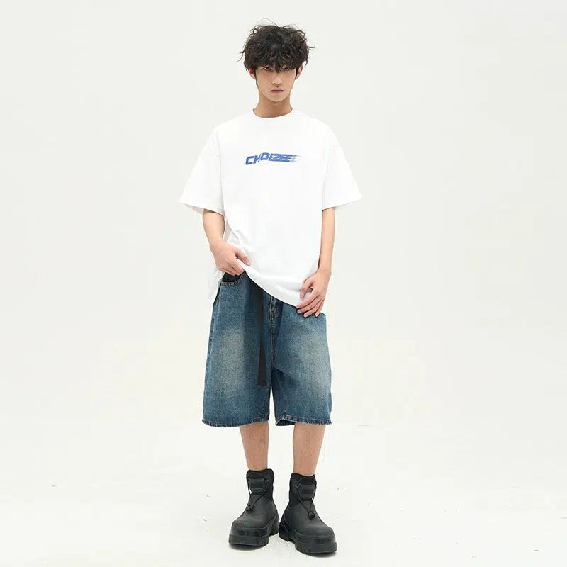 Relaxed Fit Denim Shorts