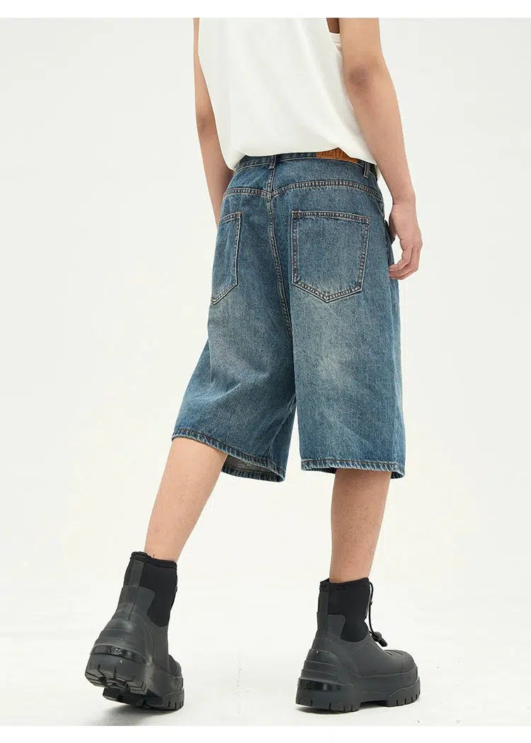 Relaxed Fit Denim Shorts