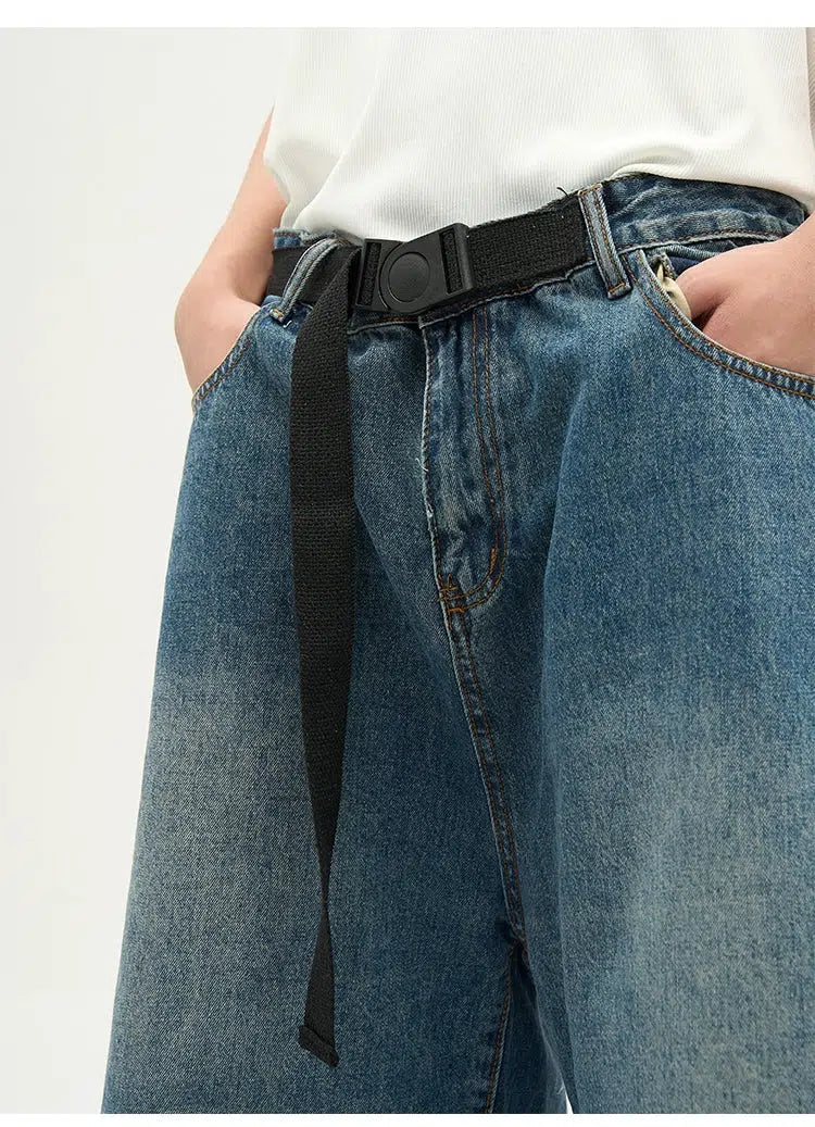 Relaxed Fit Denim Shorts