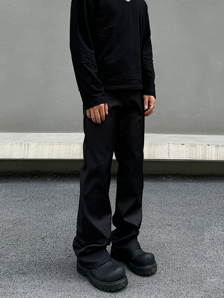 Relaxed-Fit Drape Pockets Pants