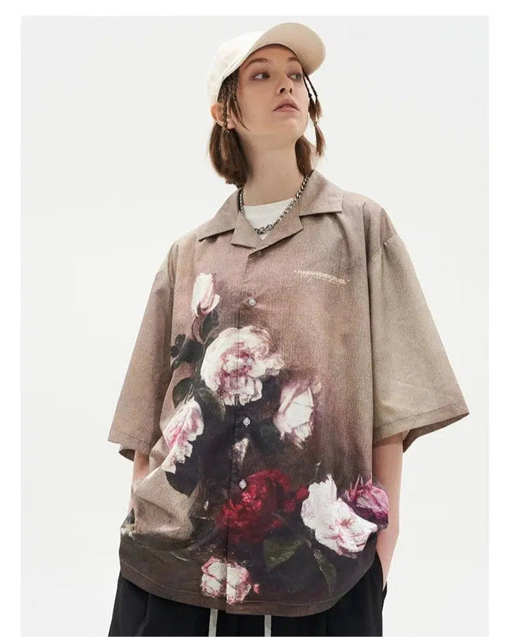 Relaxed Fit Floral Print Shirt